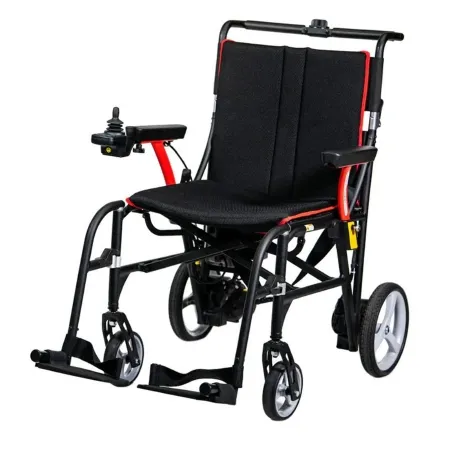 Feather Mobility - Feather Power Wheelchair - FCP18-BK - Power Wheelchair Feather Power Wheelchair 18 Inch Seat Width 250 lbs. Weight Capacity