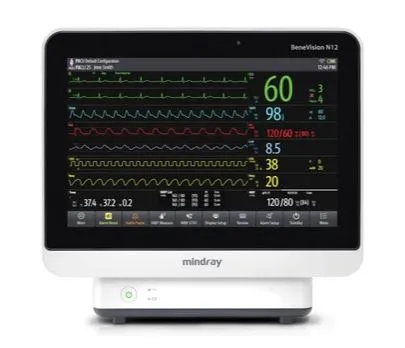 Mindray USA - BeneVision N15 - 121-001608-00 - Patient Monitor Benevision N15 Monitor Ecg, Nibp, Respiration, Temperature Ac Power / Battery Operated