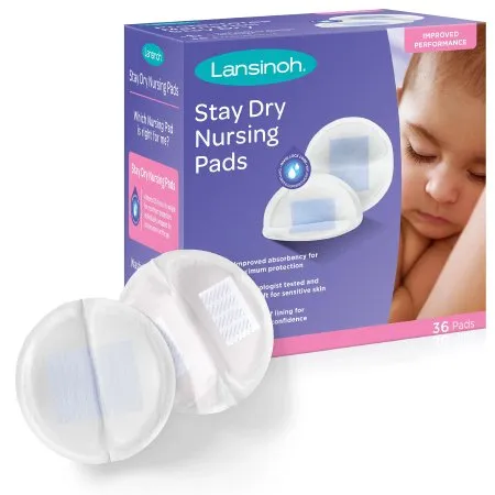 Emerson Healthcare - Lansinoh Stay Dry - 20236 - Nursing Pad Lansinoh Stay Dry One Size Fits Most Disposable