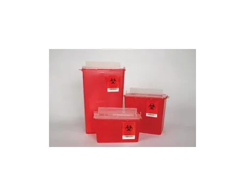 Plasti-Products - 145014 - Horizontal Entry Container, 14 Qt Red, 10/cs