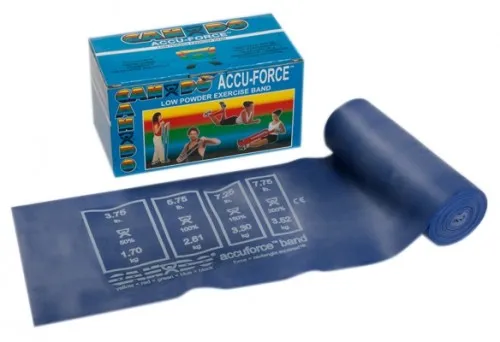 Fabrication Enterprises - 10-5914 - Cando Accuforceo Exercise Band - 6 Yard Roll - Blue - Heavy