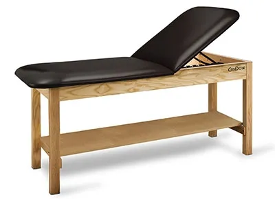 Fabrication Enterprises - CanDo - From: 15-4231 To: 15-4233 -  Treatment Table w/ Adjustable Back & Shelf, 400 LB Capacity