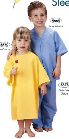 Fashion Seal Uniforms - 5672-L - Patient Exam Gown Large Green Reusable