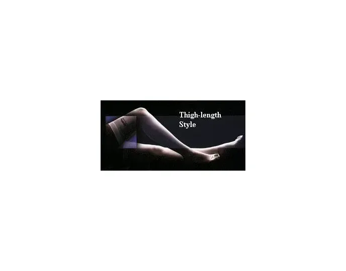 Alba Healthcare - LifeSpan - 573-03 - Anti-embolism Stocking Lifespan Thigh High Large / Long White Inspection Toe