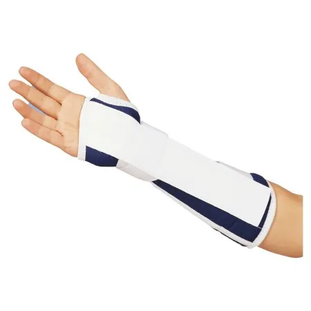 DeRoyal - 1090025 - Wrist / Forearm Brace Canvas / Foam Left Hand Blue Large