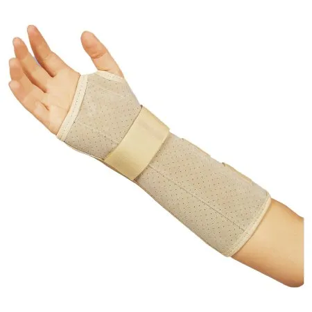 DeRoyal - 5002-09 - Wrist / Forearm Brace Deroyal Suede Leatherette Left Hand Brown Large