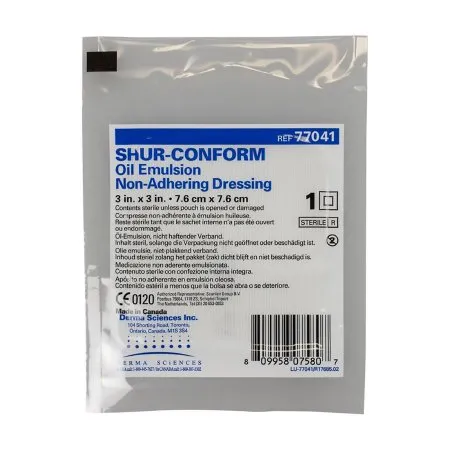 Derma Sciences - DKC77041 - Oil Emulsion Impregnated Dressing Shur-Conform? Square 3 X 3 Inch Sterile