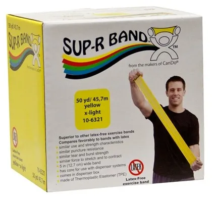 Fabrication Enterprises - 10-6321 - Sup-R Band Latex Free Exercise Band - x-light
