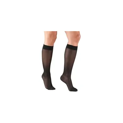 Truform - 1773BL-S - Womens Lite Weight Knee Highs-15-20 Gradient-Small