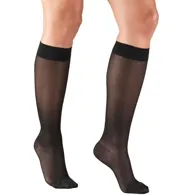 Truform - 1773BL-XL - Womens Lite Weight Knee Highs-15-20 Gradient-XL