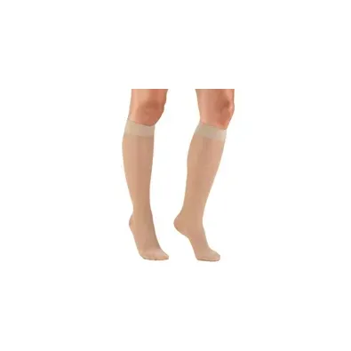 Truform - 1773ND-M - Womens Lite Weight Knee Highs-15-20 Gradient-Medium-Nude