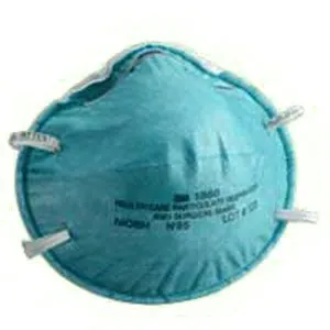 3M - 1860S - Particulate Respirator / Surgical Mask 3M Medical N95 Cup Elastic Strap Small Blue NonSterile ASTM F1862 Adult