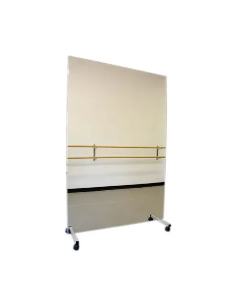 Fabrication Enterprises - 19-1014 - Glassless mirror, mobile caster base, vertical