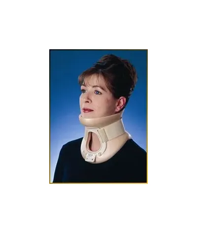 Corflex - 19-4131-000 - Rigid Cervical Collar Preformed Adult Small Two-piece / Trachea Opening 3-1/4 Inch Height 10 To 13 Inch Neck Circumference