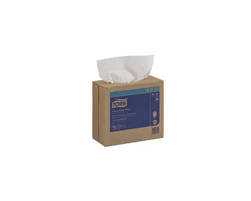 Essity - From: 192127 To: 192128 - Paper Wiper Plus, Pop Up Box, 1 Ply, White, 16.3" x 9.3", 100 sht/bx, 8 bx/cs