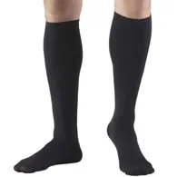 Truform - From: 1942BL-L To: 1942TN-S - Mens Knee High Dress Sock 8 15 Gradient Black