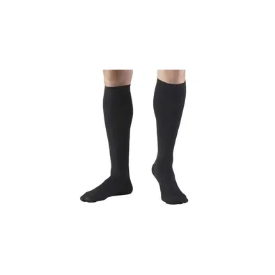 Truform - 1942BL-M - Mens Knee High Dress Sock-8-15 Gradient-Black