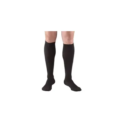 Truform - 1943BL-L - Mens Knee High Dress Sock-15-20 Gradient-Black