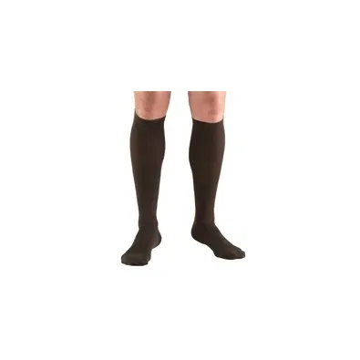 Truform - 1943BN-L - Mens Knee High Dress Sock-15-20 Gradient-Brown