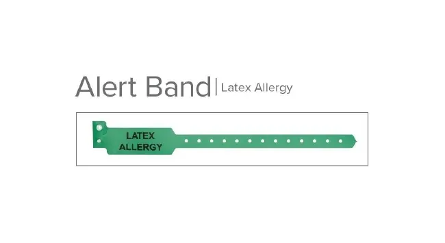 Typenex Medical - 1ALERT03 - Identification Wristband Typenex Alert Band Permanent Snap Allergy Alert