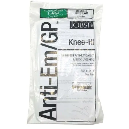 BSN Medical - JOBST Anti-Em/GPT - 111414 - Anti-embolism Stocking JOBST Anti-Em/GPT Knee High X-Large / Regular White Inspection Toe