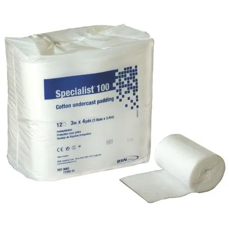 BSN Medical - 9083 - Specialist 100 Cast Padding Undercast Specialist 100 3 Inch X 4 Yard Cotton NonSterile