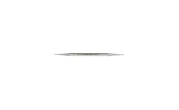 Integra Lifesciences - Miltex - 40-58/1-2 - Excavator Curette Miltex 5-1/2 Inch Length Double-ended Solid Octagon Handle 1.5 Mm Tip / 2 Mm Tip Straight Fenestrated Round Cup Tip