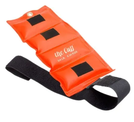 Fabrication Enterprises - 10-2502 - The Cuff Deluxe Ankle And Wrist Weight - 0.75 Lb - Orange