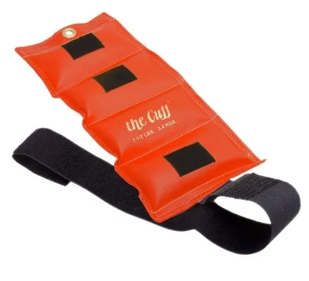 Fabrication Enterprises - 10-2512 - The Cuff Deluxe Ankle And Wrist Weight - 7.5 Lb - Orange