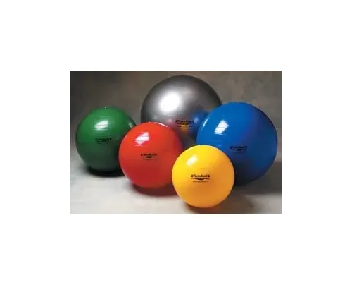 Hygenic - 23110 - Standard Exercise Ball, 45cm / Yellow, For Body Height 4'7"-5'0" (140-153cm), Bulk Case Pks of 10 Balls in Poly-bags with 10 Instructional Poster, 10 ea/cs (020873) (US Only)