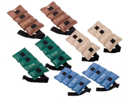 Fabrication Enterprises - 10-2558 - The Cuff Deluxe Ankle And Wrist Weight - 8 Piece Set - 2 Each 10, 12.5, 15, 20 Lb