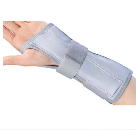 DJO DJOrthopedics - ProCare Universal - 79-87050 - DJO  Wrist / Forearm Brace  Aluminum / Flannelette / Nylon Right Hand Black / Blue One Size Fits Most