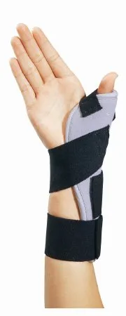 DJO DJOrthopedics - ThumbSPICA - 79-87100 - DJO  Thumb Splint  One Size Fits Most Elastic Contact Closure Strap Black / Gray