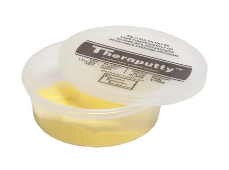 Fabrication Enterprises - CanDo - 10-0905 - CanDo Theraputty Standard Exercise Putty, Yellow X-Soft, 4 oz.