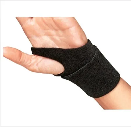 DJO - ProCare - 79-82300 - Wrist Support ProCare Wraparound / Wristlet Nylon Left or Right Wrist Black One Size Fits Most