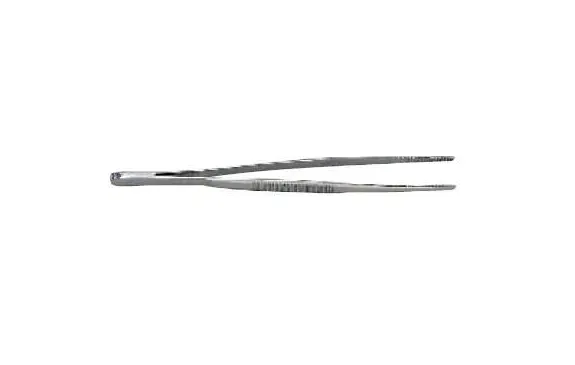 Graham-Field - Grafco - 2743 - Dressing Forceps Grafco 4-1/2 Inch Length Stainless Steel NonSterile NonLocking Thumb Handle Straight Serrated Tips