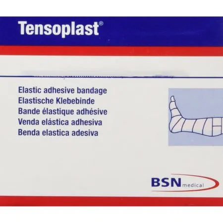 BSN Medical - Tensoplast - 02598002 -  Elastic Adhesive Bandage  1 Inch X 5 Yard No Closure Tan NonSterile Medium Compression