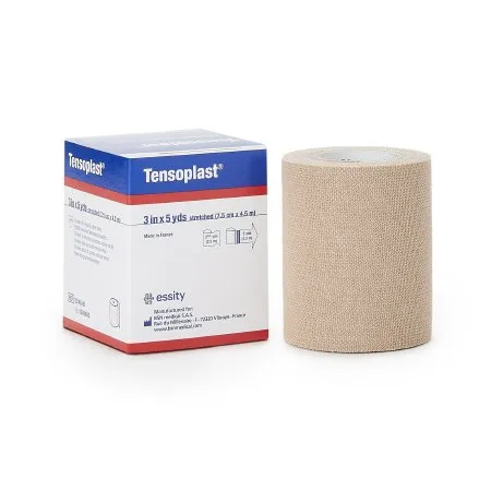 BSN Medical - Tensoplast - 02600002 -  Elastic Adhesive Bandage  3 Inch X 5 Yard No Closure Tan NonSterile Medium Compression