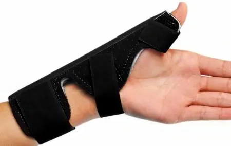 DJO DJOrthopedics - ProCare - 79-92170 - DJO  Thumb Splint  One Size Fits Most Hook and Loop Closure Left or Right Hand Beige