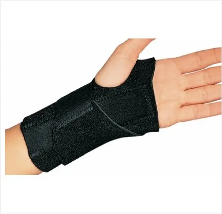 DJO DJOrthopedics - 79-82470 - DJO ProCare Universal Wrist O Prene Wrist Brace ProCare Universal Wrist O Prene Aluminum / Neoprene Right Hand Black One Size Fits Most