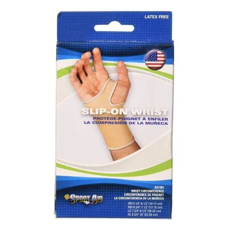 Scott Specialties - 1361 BEI MD - Wrist Support Cotton / Elastic Left or Right Hand Beige Medium