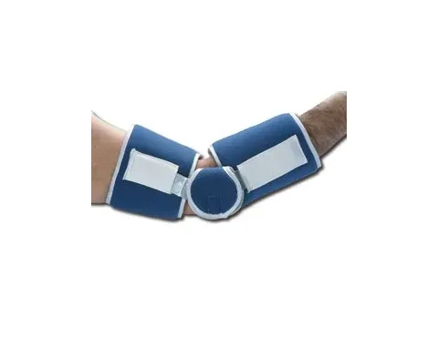 Alimed - 510856/NA/MD - Elbow Brace Alimed Medium Hook and Loop Closure Easy-On Left or Right Elbow 11 to 13 Inch Circumference Blue / White