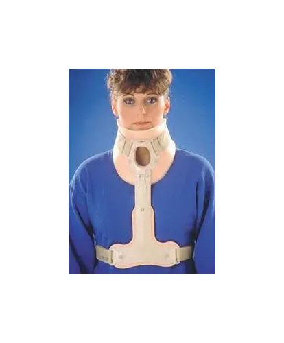 Alimed - Ossur Philadelphia - 2970006249 - Rigid Cervical Collar Ossur Philadelphia Preformed Adult Medium Two-piece / Trachea Opening 3-1/4 Inch Height 13 To 16 Inch Neck Circumference