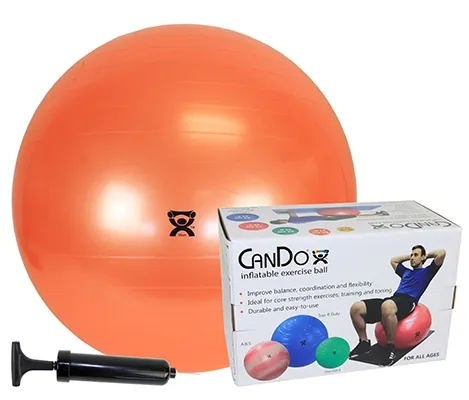 CanDo - 30-1845 - Inflatable Exercise Ball w/ Pump- -Retail Box