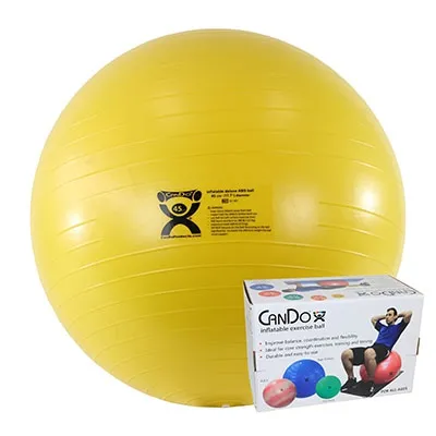 Fabrication Enterprises - 30-1851B - CanDo Inflatable Exercise Ball - Extra Thick - Retail Box