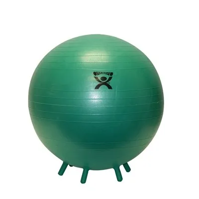 Fabrication Enterprises - Cando - From: 30-1891 To: 30-1894 - CanDo Inflatable Exercise Ball with Stability Feet CanDo Green