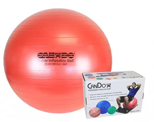 Fabrication Enterprises - 30-1964B - CanDo Inflatable Exercise Ball - Super Thick - Retail Box