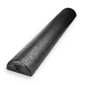 Fabrication Enterprises - CanDo - 30-2290 - CanDo Half-Round Therapy Foam Roller Slim Black EPP Foam 6 X 12 Inch