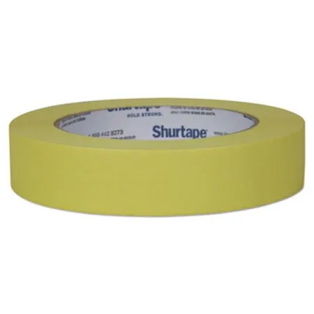 Duck - DUC-240570 - Color Masking Tape, 3 Core, 0.94 X 60 Yds, Yellow