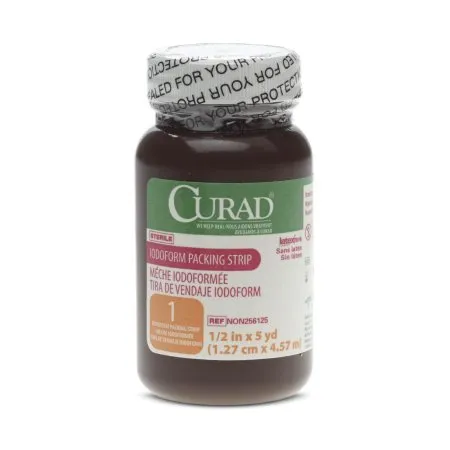 Medline - Curad - NON256125 -  Wound Packing Strip  Iodoform 1/2 Inch X 5 Yard Sterile